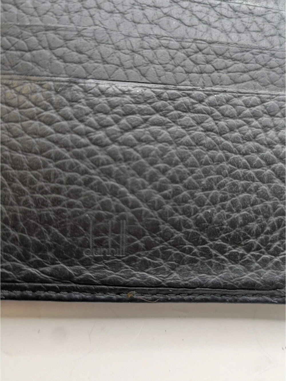 Dunhill two-fold wallet Connaught leather Auth used C3989